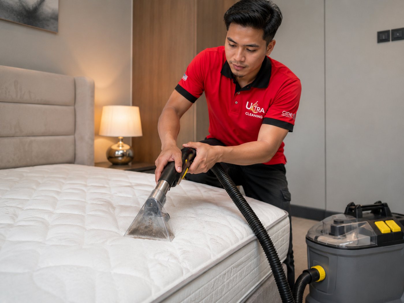 Home Care 使用抽洗机进行床褥深度清洁
